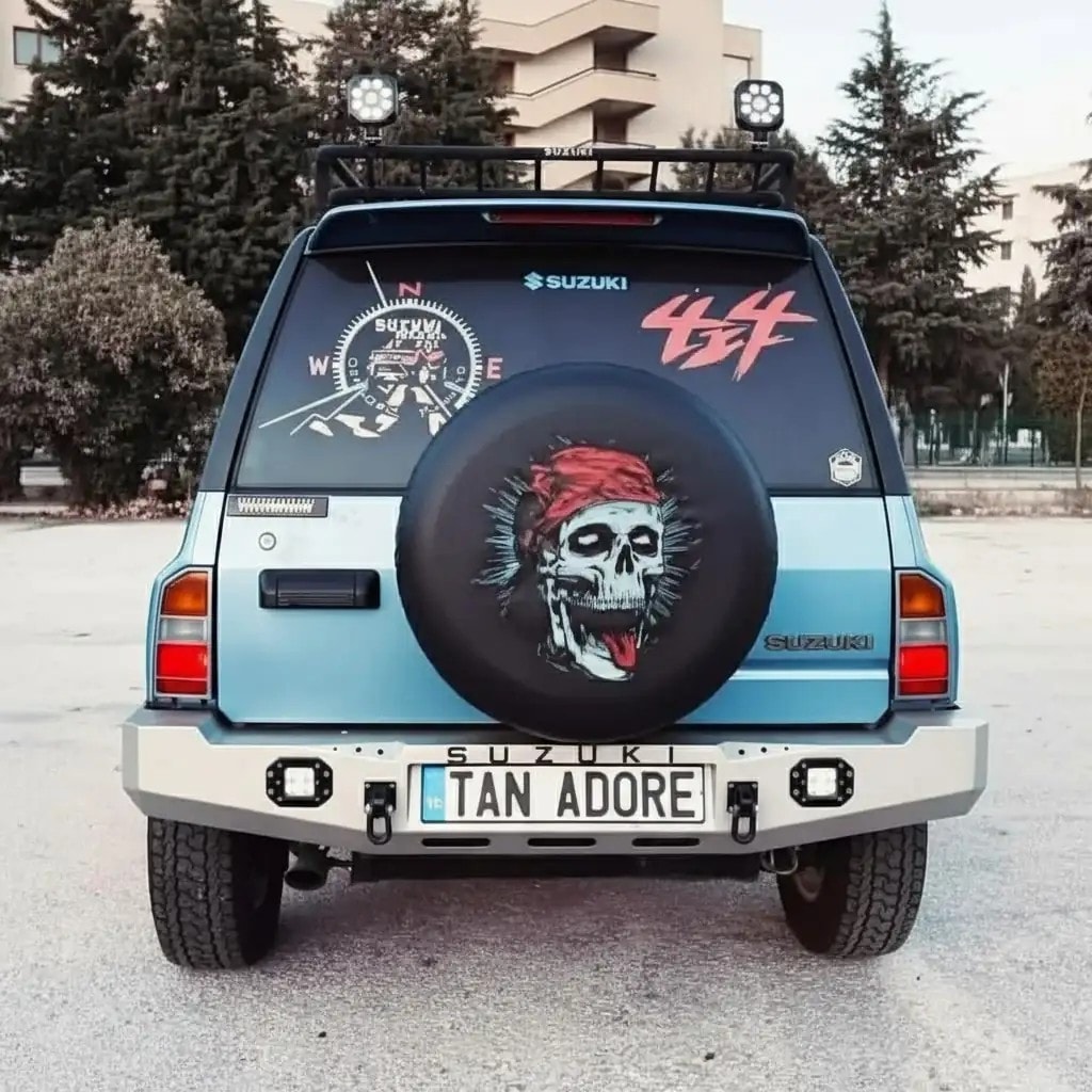 Skull Spare Wheel Tire Cover